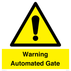 Warning Automated Gate